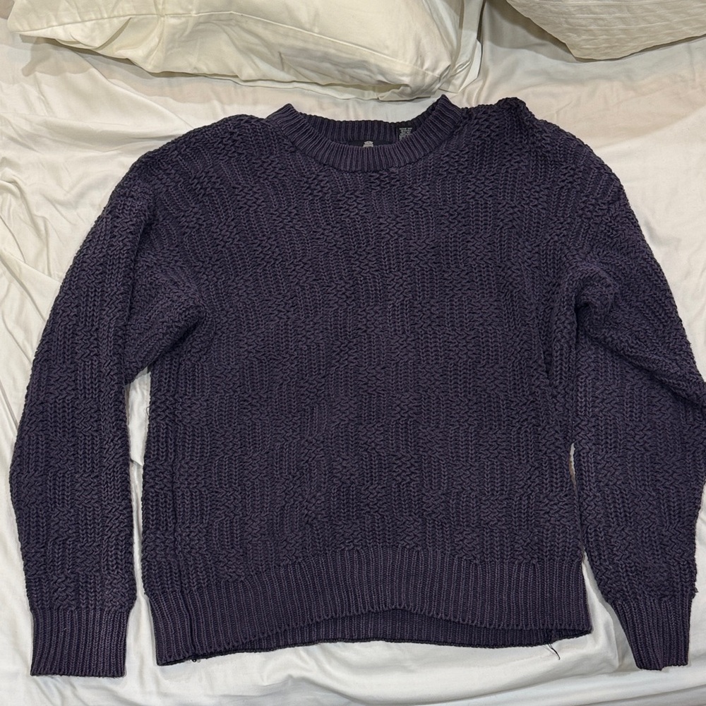 Structure Deep Purple Knit Sweater